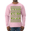 Tis the Season to Be Brat Green Text, Xmas Viral Meme Music Rave Concert Merch Ugly Christmas Sweater Mens Long Sleeve Shirt