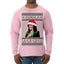 Kamala La La Funny Santa Hat Classic Xmas Song Carol Ugly Christmas Sweater Mens Long Sleeve Shirt