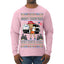 Donald Trump Merry Christmas Shitter's Full Cousin Eddie Ugly Christmas Sweater Mens Long Sleeve Shirt