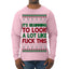 It's Beginning to Look a Lot Like Fuck This Funny Ugly Christmas Sweater Mens Long Sleeve Shirt