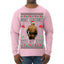 Merry Chrithmith Kith My Ath, Butt Viral Kiss My Ass Boxing Fight Meme Ugly Christmas Sweater Mens Long Sleeve Shirt