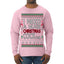 I Need a Huge Christmas Cocktail Funny Dirty Joke Drinking Ugly Christmas Sweater Mens Long Sleeve Shirt