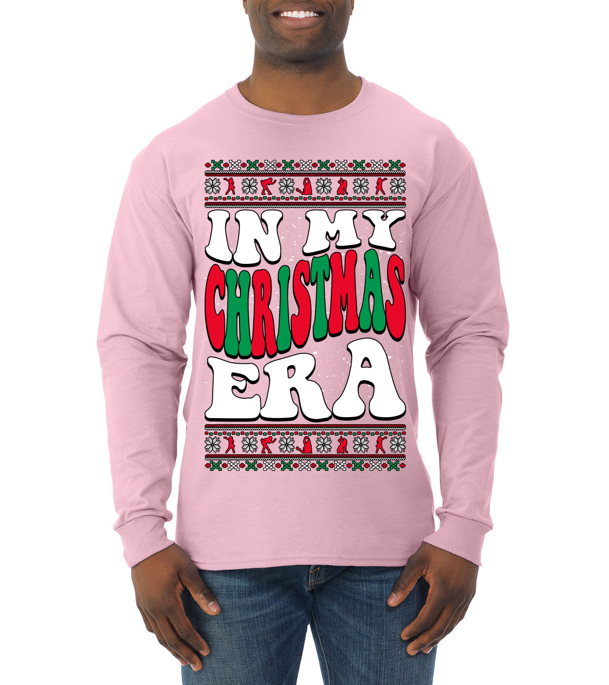 In My Christmas Era Ugly Christmas Sweater Mens Long Sleeve Shirt
