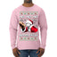 Friday Hood Santa  Ugly Christmas Sweater Mens Long Sleeve Shirt