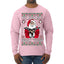 Try That In A Small Town Christmas Ugly Christmas Sweater Mens Long Sleeve Shirt