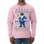 Santa Backs The Blue Pro Police Santa Claus Ugly Christmas Sweater Mens Long Sleeve Shirt