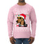 Twas The Nizzle Before Chrismizzle Gangster Dogg Rapper Ugly Christmas Sweater Mens Long Sleeve Shirt