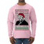Sleepy Joe Merry Xmas To All And All A Good Night Ugly Christmas Sweater Mens Long Sleeve Shirt