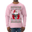 F Around And Find Out Santa Ugly Christmas Sweater Mens Long Sleeve Shirt