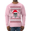 Valhalla Deck The Halls With Skulls & Bodies Ugly Christmas Sweater Mens Long Sleeve Shirt