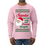 Naughty Santa Isn't The Only One Coming Tonight Ugly Christmas Sweater Mens Long Sleeve Shirt