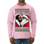 I Saw Diddy Kissing Santa Claus Funny Viral Music Meme Ugly Christmas Sweater Mens Long Sleeve Shirt