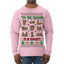 Tis' The Season To Be Naughty Unisex Ugly Christmas Sweater Mens Long Sleeve Shirt
