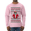 Big Nick Energy, Funny Humor, Ugly Christmas Sweater Mens Long Sleeve Shirt