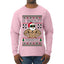 O Swoley Night, Exercise and Fitness Enthusiast, Ugly Christmas Sweater Mens Long Sleeve Shirt