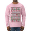 Naughty Nice 41, Ugly Christmas Unisex Sweater List, Extra Festive, Ugly Christmas Sweater Mens Long Sleeve Shirt