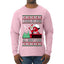 I Could Go Down All Night Long, Ugly Christmas Sweater Mens Long Sleeve Shirt