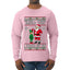 When I Think About You I Touch My Elf, Ugly Christmas Sweater Mens Long Sleeve Shirt