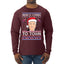 Biden Is Coming To Town Ugly Christmas Sweater Mens Long Sleeve Shirt