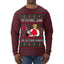 I'm Eating Junk and Watching Rubbish 90s Movie Ice Cream Ugly Christmas Sweater Mens Long Sleeve Shirt