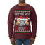 Better Not Pout, Cute Sad Santa Cats | Funny Ugly Christmas Sweater Mens Long Sleeve Shirt