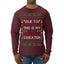 Due to Inflation This is My Ugly Christmas Sweater | Funny Ugly Christmas Sweater Mens Long Sleeve Shirt