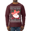 Feliz Navidad Puro Pinche Pari Funny Spanish Song Ugly Christmas Sweater Mens Long Sleeve Shirt