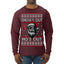 Snow's Out Hos Out | Funny Santa Claus Ugly Christmas Sweater Mens Long Sleeve Shirt
