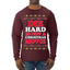 Die Hard is Not a Christmas Movie Classic, McClane Hans Nakatomi Plaza Xmas Party Holiday Movies Ugly Christmas Sweater Mens Long Sleeve Shirt