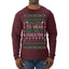 Too Cute to Wear an Ugly Sweater, Funny Classic Pink Candy Cane Reindeer Cute Diva Girl Xmas Ugly Christmas Sweater Mens Long Sleeve Shirt