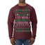 Too Hot to Wear an Ugly Sweater, Funny Pink Candy Cane Cut Diva Girl Reindeer Xmas Ugly Christmas Sweater Mens Long Sleeve Shirt
