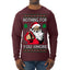 Nothing For You Whore Funny Vulgar Santa Claus Ugly Christmas Sweater Mens Long Sleeve Shirt