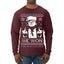 We Won Funny 45 47 President Trump Shot USA Glasses Ugly Christmas Sweater Mens Long Sleeve Shirt