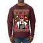 Mac Daddy Funny Viral Trump Meme Fast Food Fries Burgers Ugly Christmas Sweater Mens Long Sleeve Shirt