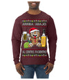 Arriba Abajo Al Centro Pa'Dentro Cheers to Health Salud Ugly Christmas Sweater Mens Long Sleeve Shirt