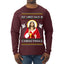 Put Christ Back In Christmas Ugly Christmas Sweater Mens Long Sleeve Shirt