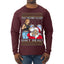 That Santa Mother F Isn't Real Ugly Christmas Sweater Mens Long Sleeve Shirt