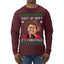 Shut Up Hippy It's Christmas Ugly Christmas Sweater Mens Long Sleeve Shirt