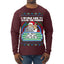 Santa Game Show I'd Like To Solve the Puzzle Wheel Ugly Christmas Sweater Mens Long Sleeve Shirt