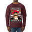 Jingle Bell Rock Kid Rapper Country Music Ugly Christmas Sweater Mens Long Sleeve Shirt