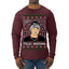 Peso Feliz Navidad Pluma Ugly Christmas Sweater Mens Long Sleeve Shirt