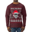Valhalla Deck The Halls With Skulls & Bodies Ugly Christmas Sweater Mens Long Sleeve Shirt