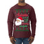 Naughty Santa Isn't The Only One Coming Tonight Ugly Christmas Sweater Mens Long Sleeve Shirt