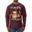 Santa Claus Bootleg Rap Music Style Ugly Christmas Sweater Mens Long Sleeve Shirt