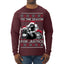 Tis the Season For Justice Harambe Peanut Fred Raccoon Ugly Christmas Sweater Mens Long Sleeve Shirt