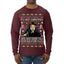 It's Not Christmas Until Hans Gruber Falls From Nakatomi Plaza Color Ugly Christmas Sweater Mens Long Sleeve Shirt