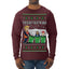 Tis the Season to Take Out the Garbage President Trump Ugly Christmas Sweater Mens Long Sleeve Shirt