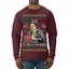 Gabagool It's What's for Dinner, Funny Tony Italian NJ New Jersey Mafia, Classic TV Show Ugly Christmas Sweater Mens Long Sleeve Shirt