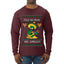 Feliz Navidad Mis Amigos!, Ugly Christmas Sweater Mens Long Sleeve Shirt