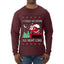 I Could Go Down All Night Long, Ugly Christmas Sweater Mens Long Sleeve Shirt